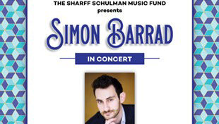 Flyer for Simon Barrad concert