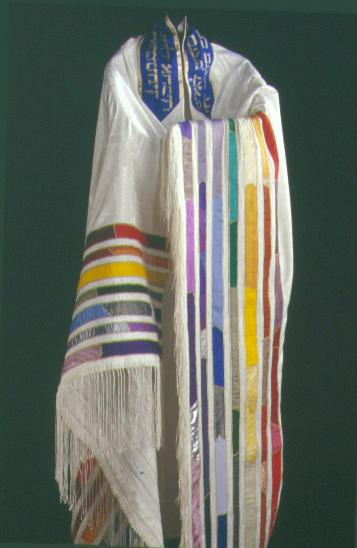 Sophisticated rainbow tallis | Tallit, Jewish beliefs, How to wear